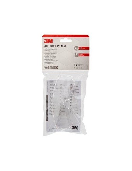 3M VISCC1 occhiali di moda Unisex Rettangolo Montatura piena Trasparente