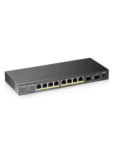 Zyxel GS1100-10HP v2 Non gestito Gigabit Ethernet (10 100 1000) Supporto Power over Ethernet (PoE) Nero