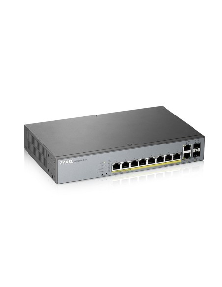 Zyxel GS1350-12HP-EU0101F switch di rete Gestito L2 Gigabit Ethernet (10 100 1000) Supporto Power over Ethernet (PoE) Grigio