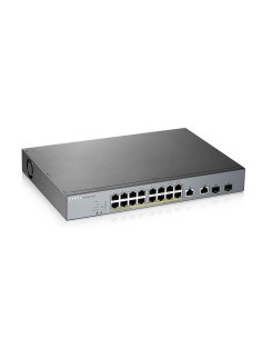 Zyxel GS1350-18HP-EU0101F switch di rete Gestito L2 Gigabit Ethernet (10 100 1000) Supporto Power over Ethernet (PoE) Grigio