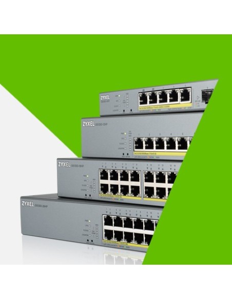 Zyxel GS1350-18HP-EU0101F switch di rete Gestito L2 Gigabit Ethernet (10 100 1000) Supporto Power over Ethernet (PoE) Grigio