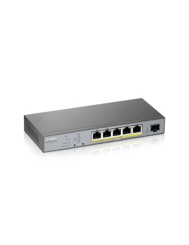 Zyxel GS1350-6HP-EU0101F switch di rete Gestito L2 Gigabit Ethernet (10 100 1000) Supporto Power over Ethernet (PoE) Grigio