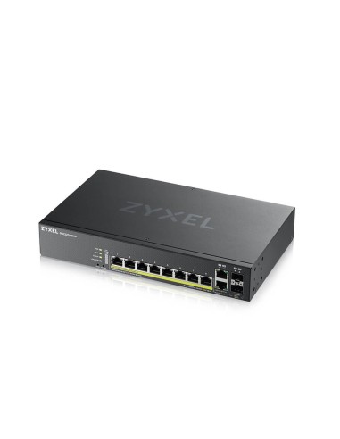 Zyxel GS2220-10HP-EU0101F switch di rete Gestito L2 Gigabit Ethernet (10 100 1000) Supporto Power over Ethernet (PoE) Nero