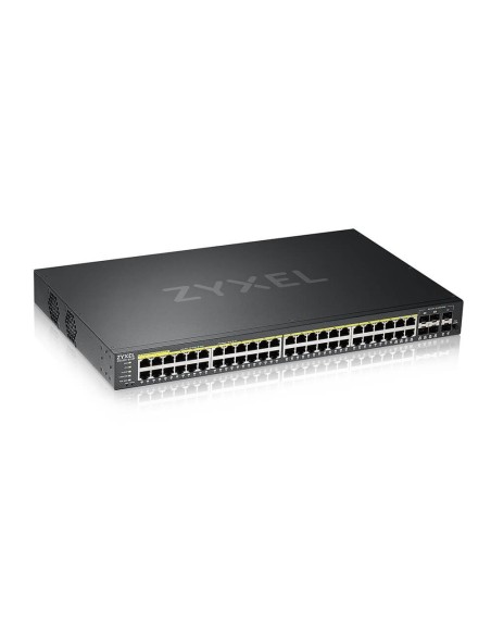 Zyxel GS2220-50HP-EU0101F switch di rete Gestito L2 Gigabit Ethernet (10 100 1000) Supporto Power over Ethernet (PoE) Nero