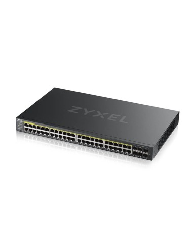 Zyxel GS2220-50HP-EU0101F switch di rete Gestito L2 Gigabit Ethernet (10 100 1000) Supporto Power over Ethernet (PoE) Nero