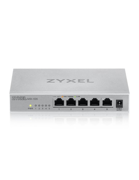 Zyxel MG-105 Non gestito 2.5G Ethernet (100 1000 2500) Acciaio