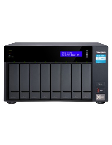 QNAP TVS-872X NAS Tower Collegamento ethernet LAN Nero