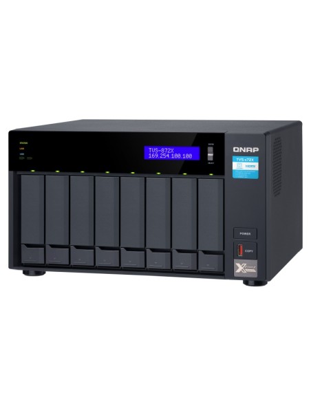 QNAP TVS-872X NAS Tower Collegamento ethernet LAN Nero