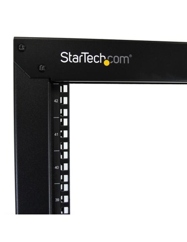 StarTech.com Armadio Server Rack con 2 staffe a Telaio Aperto 42U con ruote orientabili