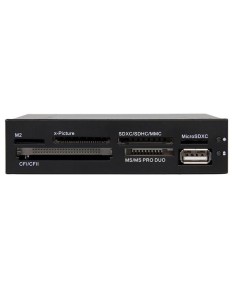 StarTech.com Lettore per schede di memoria multimediali USB 2.0 22 in 1 alloggiamento frontale 3,5'' - colore nero 2