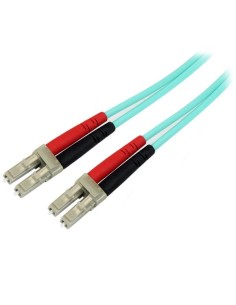 StarTech.com Cavo in Fibra Ottica Multimodale Duplex OM4 LC LC - 100 Gb - 50 125 - LSZH - Turchese da 2m