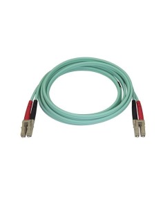 StarTech.com Cavo in Fibra Ottica Multimodale Duplex OM4 LC LC - 100 Gb - 50 125 - LSZH - Turchese da 2m 2
