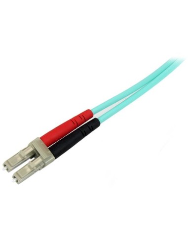 StarTech.com Cavo in Fibra Ottica Multimodale Duplex OM4 LC LC - 100 Gb - 50 125 - LSZH - Turchese da 5m