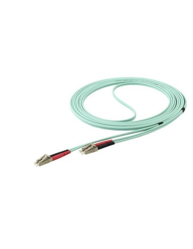StarTech.com Cavo in Fibra Ottica Multimodale Duplex OM4 LC LC - 100 Gb - 50 125 - LSZH - Turchese da 5m