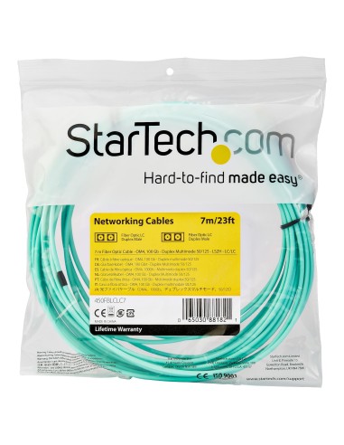 StarTech.com Cavo Fibra Ottica patch Multimodale LC a LC Duplex 50 125 OM4 - 7m