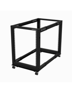 StarTech.com Armadio Server Rack con 4 staffe a Telaio Aperto 15U con profondità regolabile da 59-104cm - Rack per