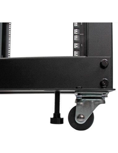 StarTech.com Armadio Server Rack a telaio aperto 8U - Compatto a 4 montanti con profondità regolabile (23-41") - Rack dati per