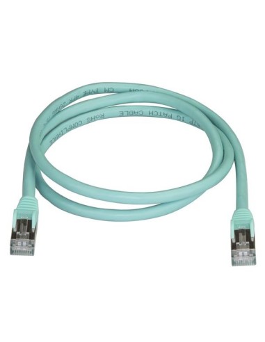 StarTech.com Cavo di Rete Ethernet Cat6a - Cavo Schermato STP da 1m - Turchese