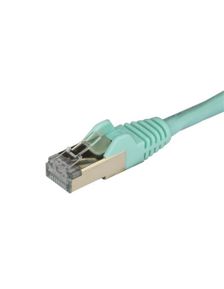 StarTech.com Cavo di Rete Ethernet Cat6a - Cavo Schermato STP da 1m - Turchese