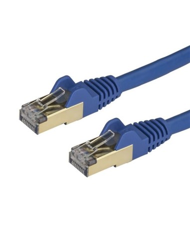 StarTech.com Cavo di Rete Ethernet Cat6a - Cavo Schermato STP da 1m - Blu
