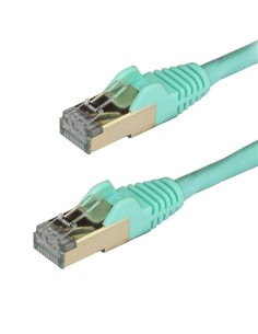 StarTech.com Cavo di Rete Ethernet Cat6a - Cavo Schermato STP da 2m - Turchese