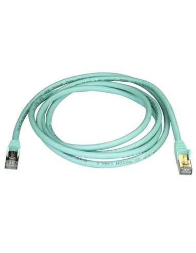 StarTech.com Cavo di Rete Ethernet Cat6a - Cavo Schermato STP da 2m - Turchese