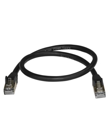 StarTech.com Cavo di Rete Ethernet Cat6a - Cavo Schermato STP da 50cm - Nero