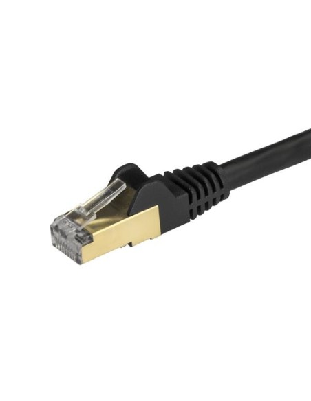 StarTech.com Cavo di Rete Ethernet Cat6a - Cavo Schermato STP da 50cm - Nero