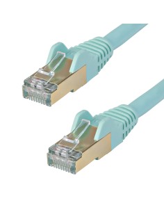 StarTech.com Cavo patch CAT6a da 7,5 m - Schermato (STP) - Filo di rame al 100% - connettore antistrappo - Aqua
