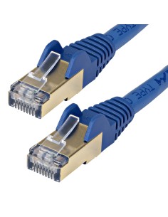 StarTech.com Cavo patch CAT6a da 7,5 m - Schermato (STP) - Filo di rame al 100% - Connettore antistrappo - Blu