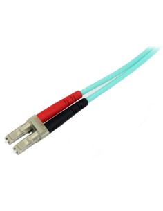 StarTech.com Cavo di rete patch Duplex in fibra ottica multimodale LSZH 50 125 da 10 Gb 10m LC-LC - acqua 2