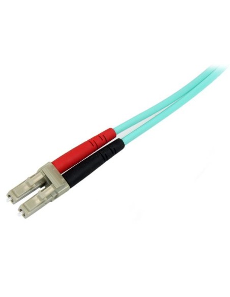 StarTech.com Cavo di rete patch Duplex in fibra ottica multimodale LSZH 50 125 da 10 Gb 10m LC-LC - acqua