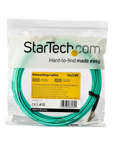 StarTech.com Cavo Fibra Ottica patch Multimodale LC a LC Duplex 50 125 OM3 - 7m