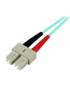 StarTech.com Cavo patch duplex LSZH fibra multimod. 50 125 2 m 10 Gb Aqua LC-SC 2