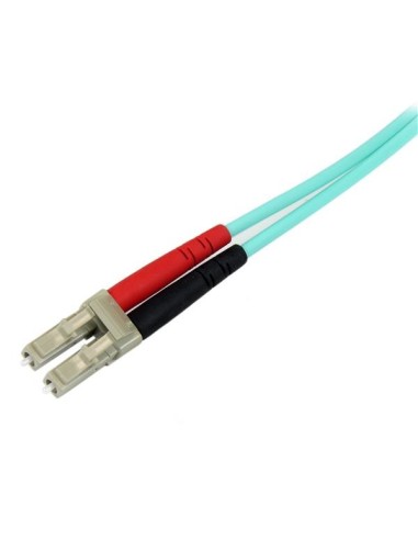 StarTech.com Cavo patch duplex LSZH fibra multimod. 50 125 2 m 10 Gb Aqua LC-SC