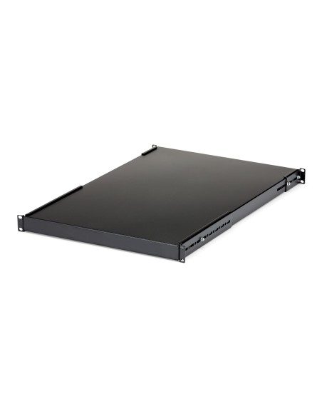 StarTech.com Ripiano per montaggio a rack regolabile 1U - Robusto ripiano per armadio server rack fisso - 80 kg