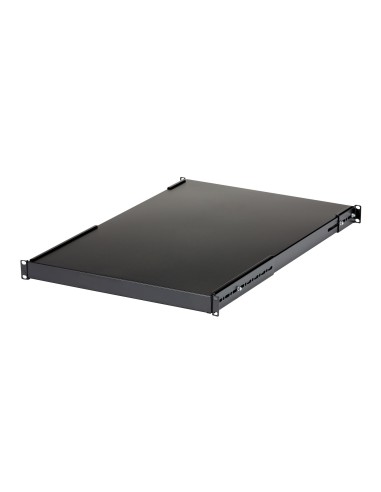 StarTech.com Ripiano per montaggio a rack regolabile 1U - Robusto ripiano per armadio server rack fisso - 80 kg