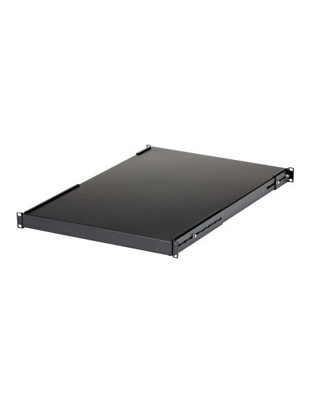 StarTech.com Ripiano per montaggio a rack regolabile 1U - Robusto ripiano per armadio server rack fisso - 80 kg