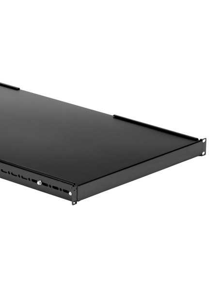 StarTech.com Ripiano per montaggio a rack regolabile 1U - Robusto ripiano per armadio server rack fisso - 80 kg
