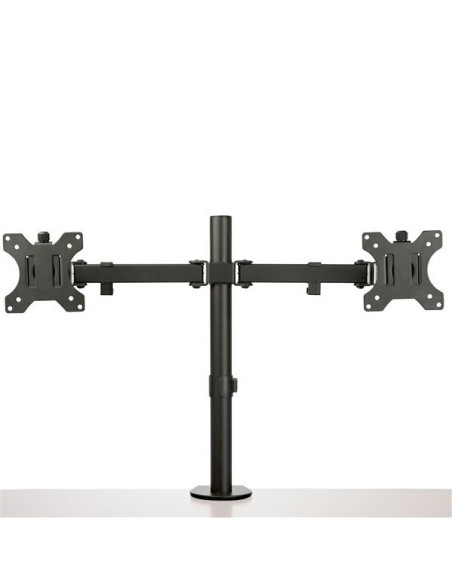 StarTech.com Staffa per due monitor con montaggio su scrivania - Design a barre trasversali - Articolabile - Acciaio