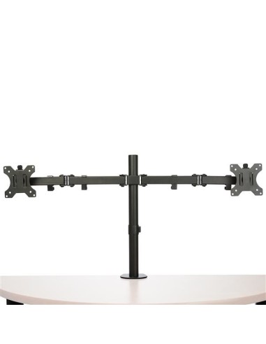 StarTech.com Staffa per due monitor con montaggio su scrivania - Design a barre trasversali - Articolabile - Acciaio