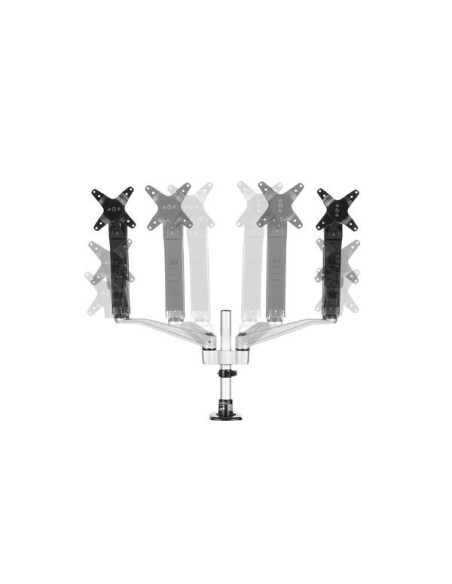 StarTech.com Supporto per Doppio Monitor con bracci articolati - Impilabile - Assemblaggio Tool-Less