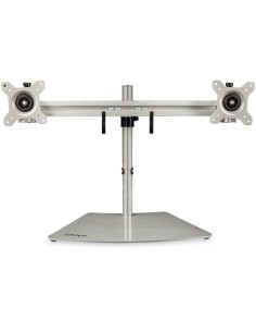 StarTech.com Supporto per due monitor - Orizzontale - Argento