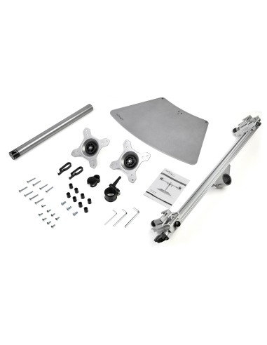 StarTech.com Supporto per due monitor - Orizzontale - Argento