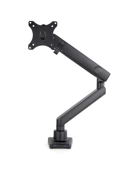 StarTech.com ARMSLIM2USB3 supporto da tavolo per Tv a schermo piatto 86,4 cm (34") Morsa Nero