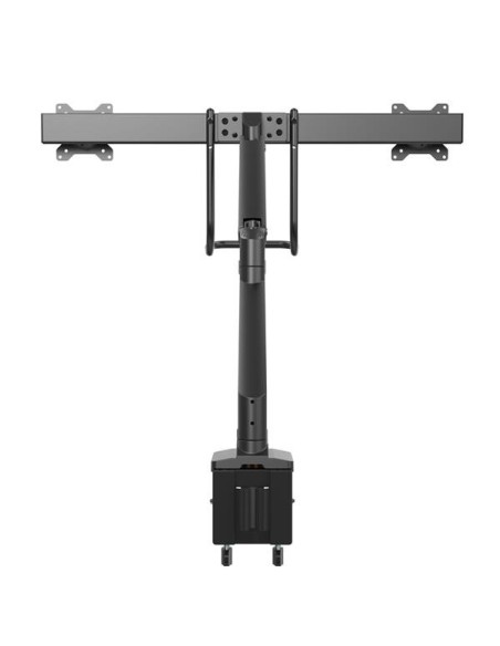 StarTech.com Braccio per doppio monitor da tavolo - 2 porte USB 3.0 - Supporto con morsetto per scrivania