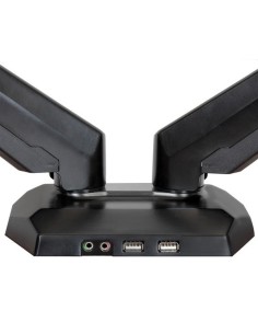 StarTech.com Supporto a Doppio Braccio per dual Monitor con 2 porte USB e Audio Pass-Through 2