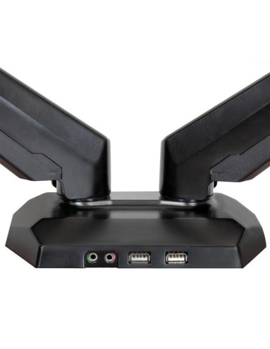 StarTech.com Supporto a Doppio Braccio per dual Monitor con 2 porte USB e Audio Pass-Through