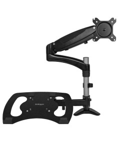StarTech.com Supporto per singolo Monitor con base per portatile ad altezza regolabile One Touch 2