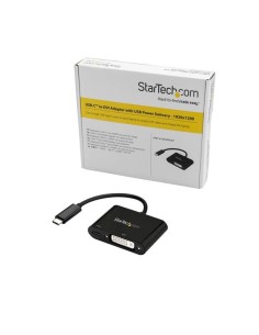 StarTech.com Adattatore USB C a DVI 1080p - Power Delivery - Convertitore Video USB Type-C a DVI-D Single Link con Ricarica - 2